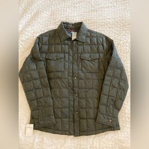 Men's Puffer shirt Jacket Hawke & Co. Dark Green. Medium